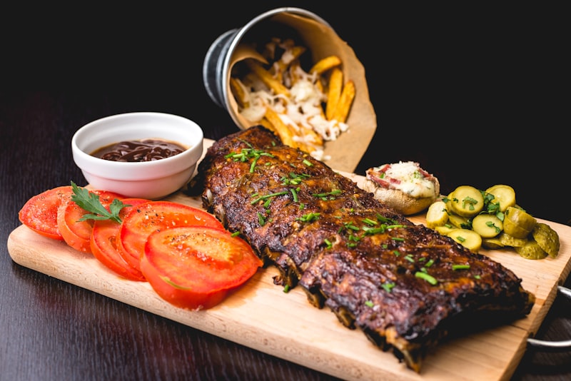 Charcoal beef ribs